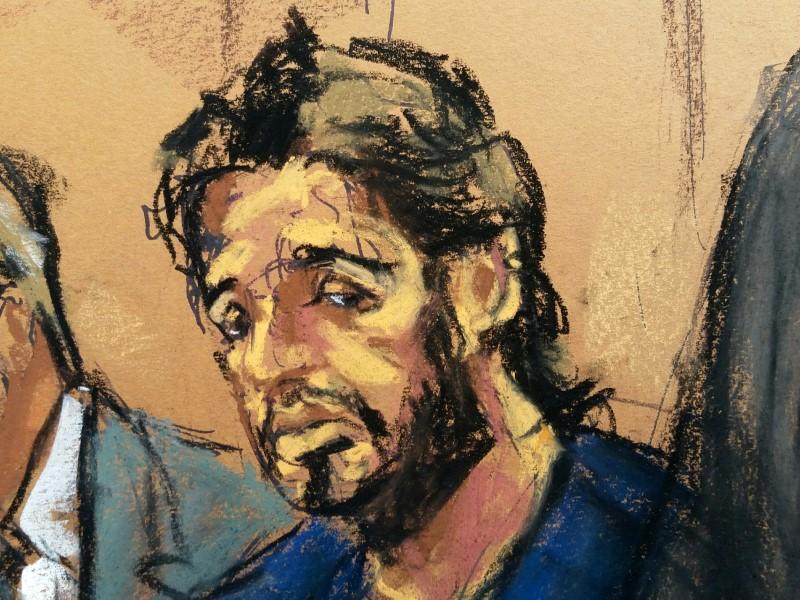 turkish gold trader reza zarrab is shown in this court room sketch as he appears in manhattan federal court in new york photo reuters