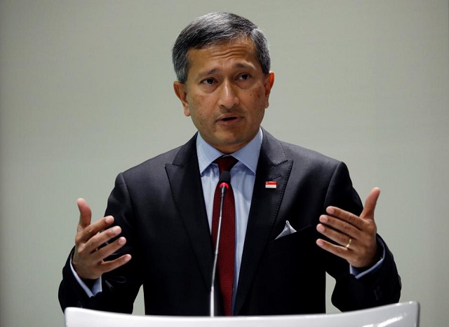 singapore 039 s foreign minister vivian balakrishnan speaks at the 15th asean lecture on quot asean next 50 quot at the iseas yusof ishak institute in singapore december 5 2017 photo reuters