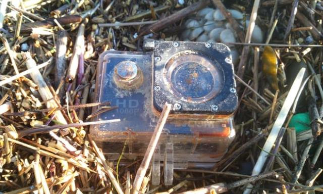 the waterproof camera on s deroog after its two month journey photo courtesy aliiance barcoft images the waterproof camera on s deroog after its two month journey photo courtesy aliiance barcoft images
