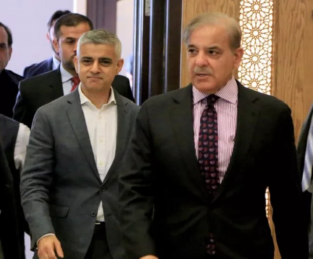 london mayor sadiq khan and punjab cm shehbaz sharif arrive for a lunch in lahore on wednesday photo govt of punjab london mayor sadiq khan and punjab cm shehbaz sharif arrive for a lunch in lahore on wednesday photo govt of punjab
