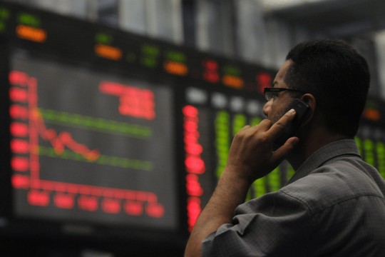 benchmark index drops 2 81 to settle at 38 784 66 photo afp file