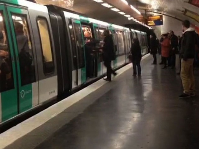 a video grab of the paris metro station photo afp