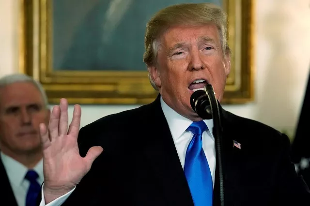 u s president donald trump delivers remarks recognizing jerusalem as the capital of israel at the white house in washington us december 6 2017 photo reuters u s president donald trump delivers remarks recognizing jerusalem as the capital of israel at the white house in washington us december 6 2017 photo reuters