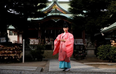 japanese priestess stabbed to death at shrine in apparent family feud
