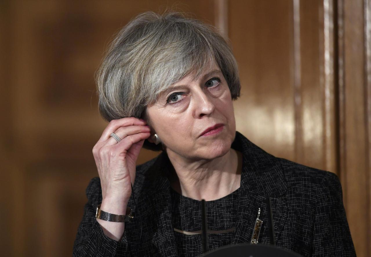 britain 039 s prime minister theresa may photo reuters