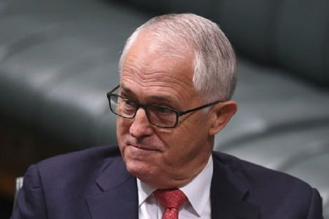 australian prime minister malcolm turnbull reacts during debate of the marriage amendment bill in the house of representatives at parliament house in canberra photo afp