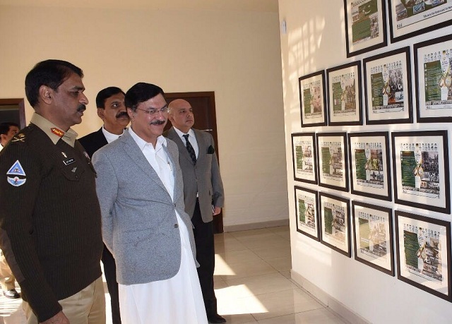 nacta national coordinator ihsan ghani visiting ispr head office in rawalpindi on friday photo ispr