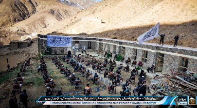 in pictures armed taliban men conduct invigilation at school in afghanistan in pictures armed taliban men conduct invigilation at school in afghanistan
