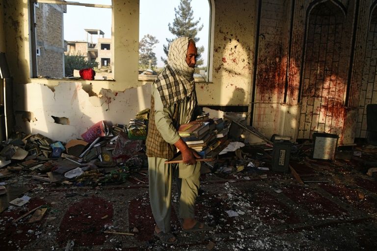 is has carried out multiple devastating attacks in the capital kabul including a deadly suicide bombing at the city 039 s imam zaman shiite mosque in october photo afp