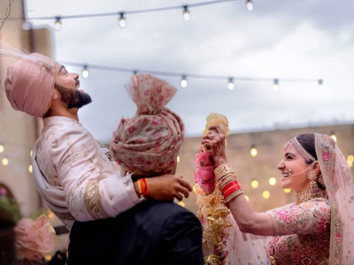 picture perfect virat and anushka s wedding was straight out of a bollywood romance