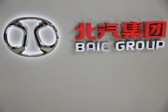 the logo of beijing automotive group baic is seen during the auto china 2016 auto show in beijing china photo reuters the logo of beijing automotive group baic is seen during the auto china 2016 auto show in beijing china photo reuters