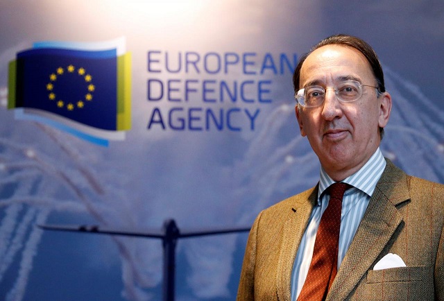 european defence agency eda chief executive jorge domecq poses after an interview with reuters in brussels belgium december 12 2017 photo reuters