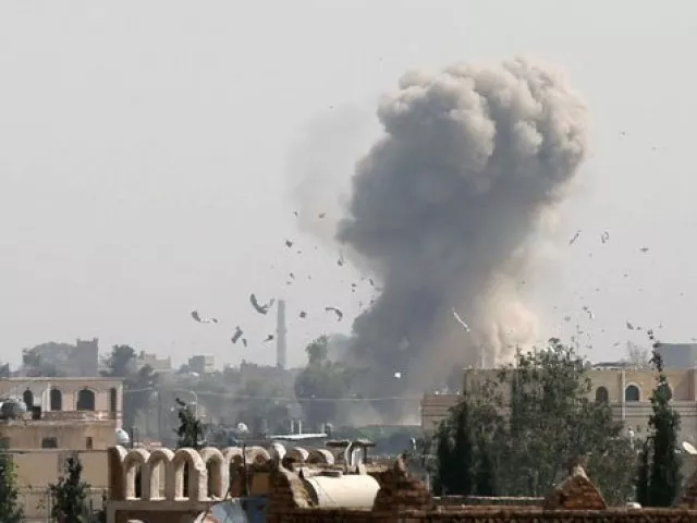 three further strikes damaged two other prison buildings and the perimeter wall photo afp three further strikes damaged two other prison buildings and the perimeter wall photo afp