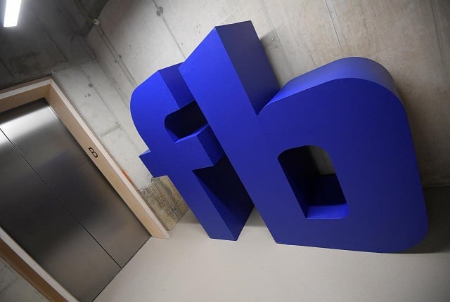 a giant logo is seen at facebook 039 s headquarters in london britain december 4 2017 photo reuters