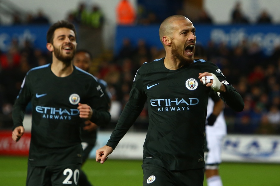 sublime silva creative midfielder david silva continues his good form with his fourth goal in as many games for the citizens photo afp