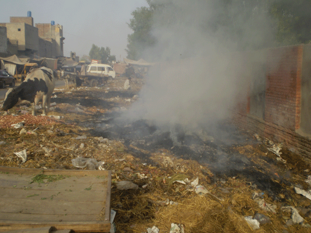 with no proper method in place for disposing trash burning garbage is a common practice in many parts of pakistan photo shahid bukhari