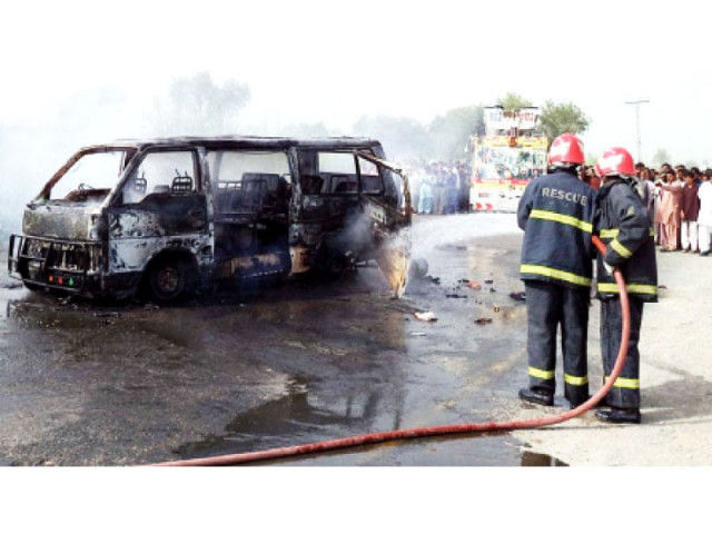 the explosion led to a fire at the shop which spread to a catering shop shan pakwan located next door photo express file the explosion led to a fire at the shop which spread to a catering shop shan pakwan located next door photo express file
