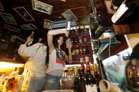 a bartender pours a drink at 80s bar in damascus syria photo reuters