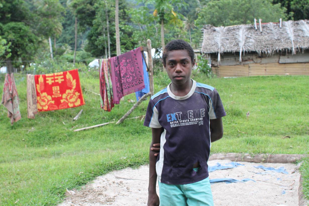 freddy sei 15 poses for a photo for the thomson reuters foundation in south river a coastal village of nearly 200 people on erromango island vanuatu photo reuters