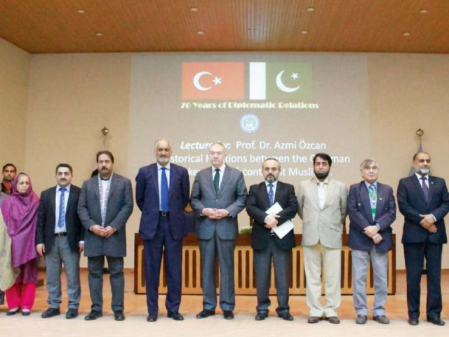 turkish ambassador sadik babur girgin prof azmi ozcan and maj gen retd ziauddin najam photo express turkish ambassador sadik babur girgin prof azmi ozcan and maj gen retd ziauddin najam photo express