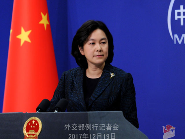 spokesperson hua chunying says cpec is a new cooperation framework jointly built by china and pakistan photo www fmprc gov cn