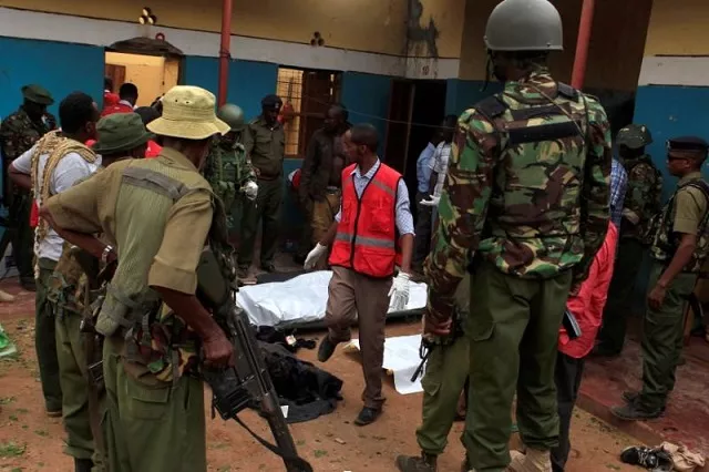 file photo police officers stand by dead bodies after an attack by islamist militants from the somali group al shabaab in mandera kenya october 6 2016 photo reuters file photo police officers stand by dead bodies after an attack by islamist militants from the somali group al shabaab in mandera kenya october 6 2016 photo reuters