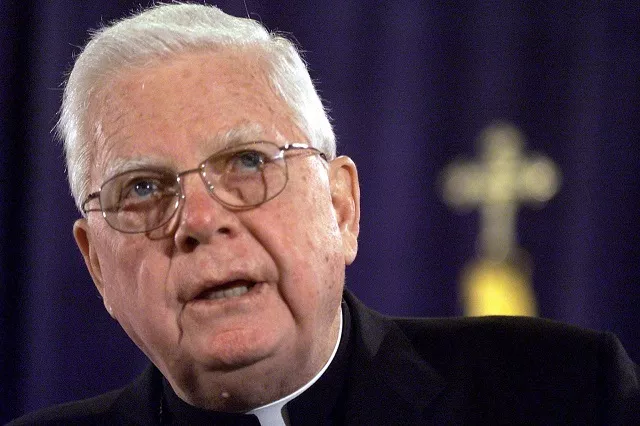file photo cardinal bernard law of the boston archdioceses addresses the us conference of catholic bishops about their stand on the iraq situation during their annual meeting in washington november 12 2002 photo reuters file photo cardinal bernard law of the boston archdioceses addresses the us conference of catholic bishops about their stand on the iraq situation during their annual meeting in washington november 12 2002 photo reuters