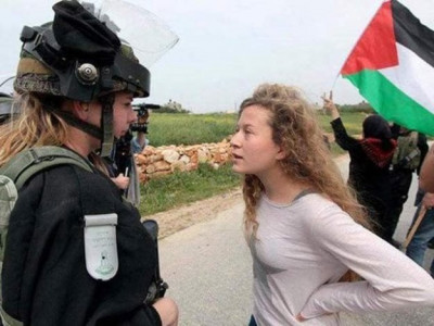 palestinian girl ahed tamimi known for confronting israeli soldiers arrested