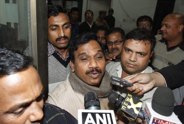 file photo india 039 s former telecommunications minister andimuthu raja speaks to the media as he leaves the indian central bureau of investigation cbi office in new delhi december 24 2010 photo reuters