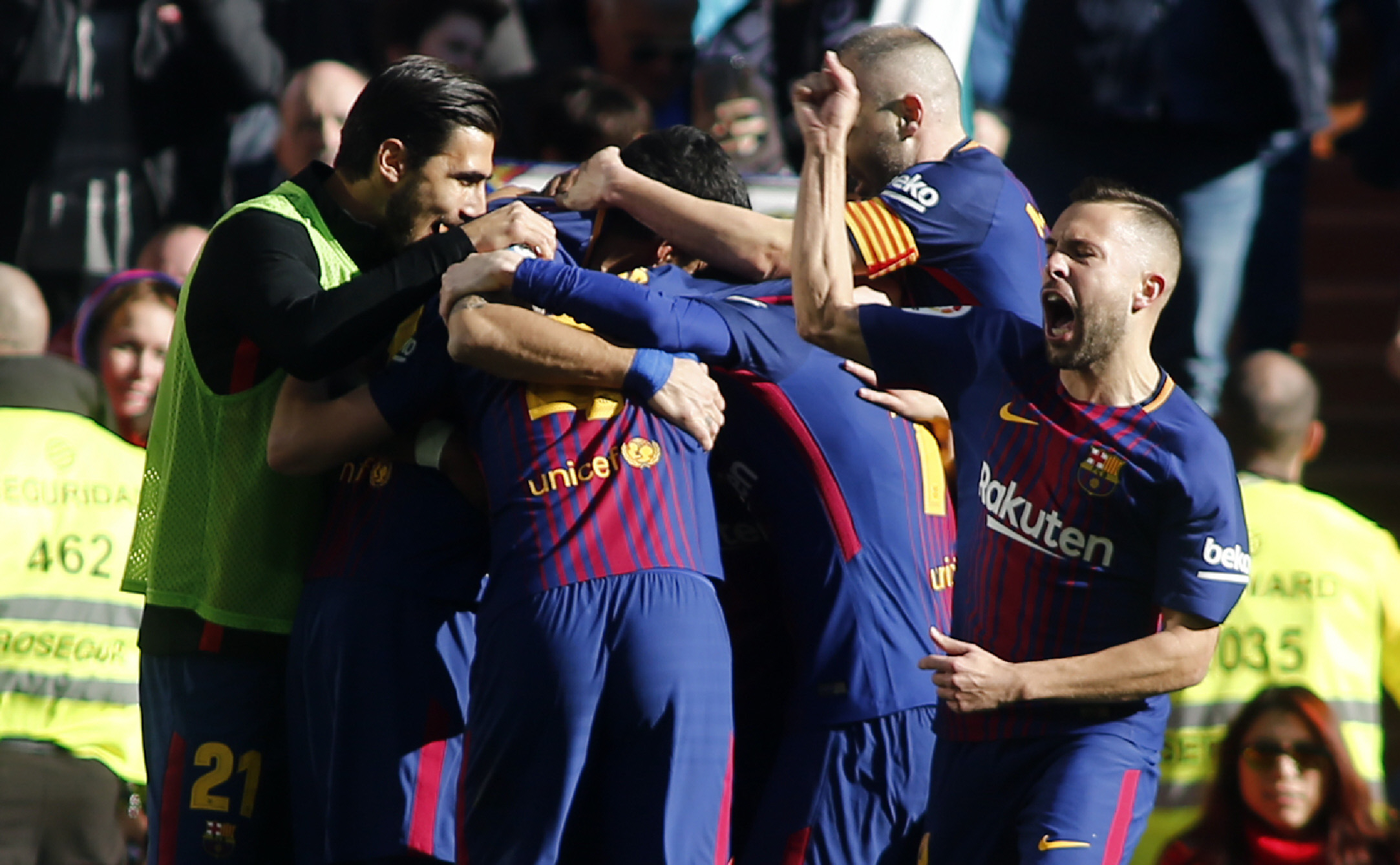 turn of tide barca dominated by real in the first half came out a different side in the second period to almost certainly put the title out of madrid 039 s reach photo afp