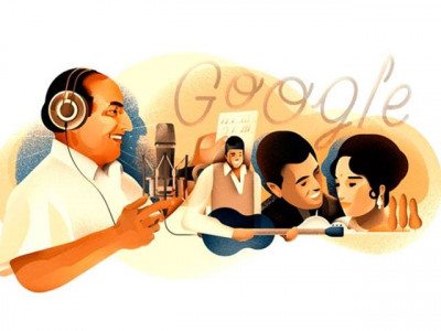 google doodle honours legendary singer mohammed rafi on his 93rd birth anniversary google doodle honours legendary singer mohammed rafi on his 93rd birth anniversary