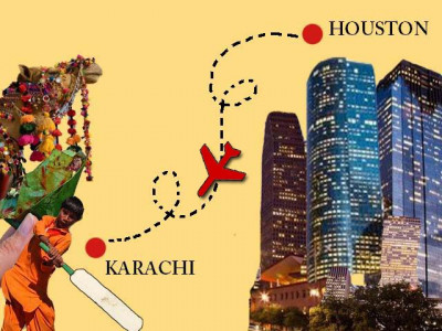 from houston to golimar