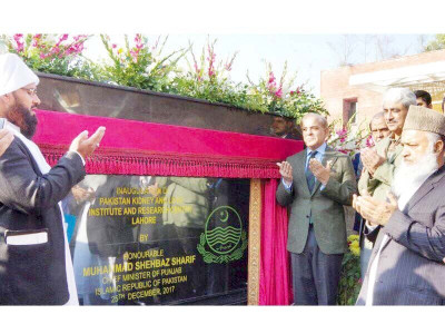 shehbaz inaugurates kidney and liver institute