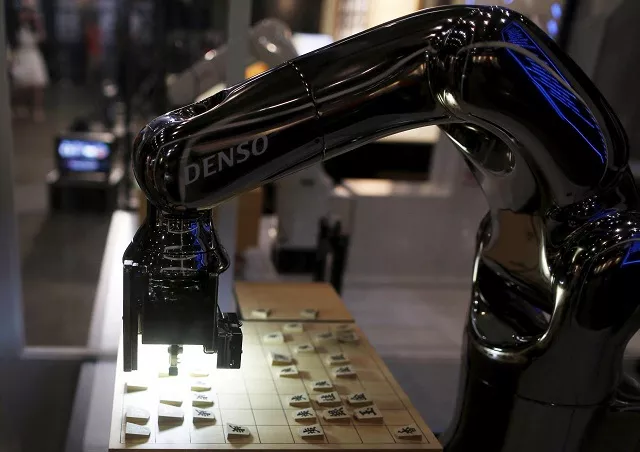 denso corp 039 s robot arm quot denoute san quot plays japanese chess also known as shogi at a booth during niconico chokaigi 2015 in makuhari east of tokyo japan april 26 2015 photo reuters denso corp 039 s robot arm quot denoute san quot plays japanese chess also known as shogi at a booth during niconico chokaigi 2015 in makuhari east of tokyo japan april 26 2015 photo reuters