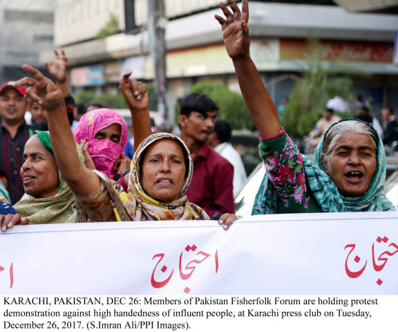 the protesters demanded the removal of fisheries minister muhammad ali malkani photo ppi the protesters demanded the removal of fisheries minister muhammad ali malkani photo ppi
