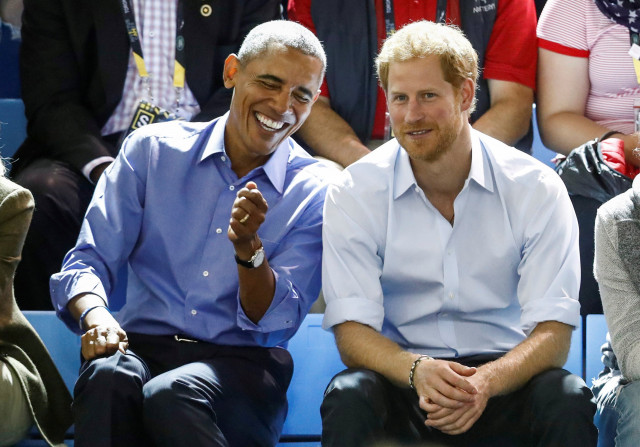 britain 039 s prince harry r and former us president barack obama watch a wheelchair basketball event during the invictus games in toronto ontario canada photo reuters britain 039 s prince harry r and former us president barack obama watch a wheelchair basketball event during the invictus games in toronto ontario canada photo reuters