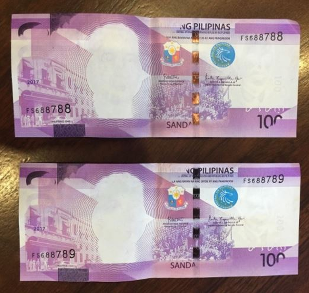 the philippine central bank accidentally released faceless notes photo facebook