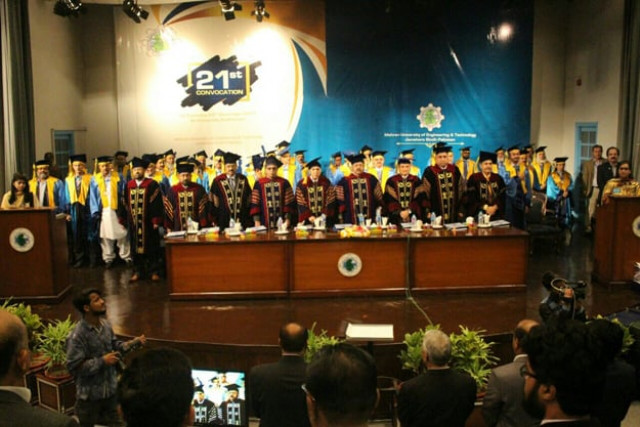 mehran university of engineering and technology held its convocation within three months of its final examinations photo courtesy muet mehran university of engineering and technology held its convocation within three months of its final examinations photo courtesy muet
