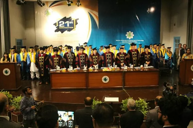 mehran university of engineering and technology held its convocation within three months of its final examinations photo courtesy muet mehran university of engineering and technology held its convocation within three months of its final examinations photo courtesy muet