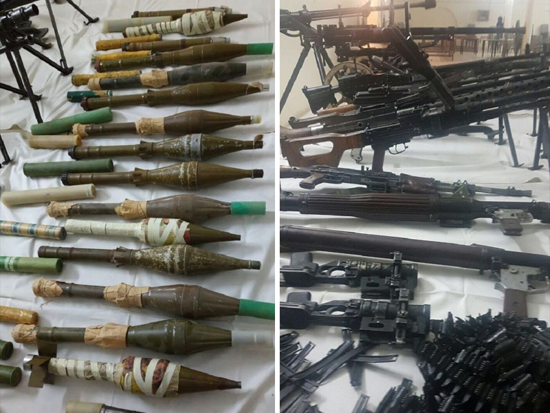 weapons recovered during friday 039 s raids photos ispr