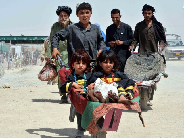 afghan refugees photo file
