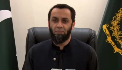 federal information minister attaullah tarar speaks in a televised message on friday radio pakistan
