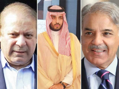 nawaz shehbaz meet prince muhammad bin salman