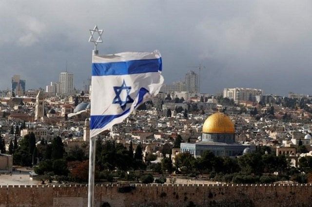 file photo an israeli flag is seen near the dome of the rock located in jerusalem 039 s old city on the compound known to muslims as noble sanctuary and to jews as temple mount december 6 2017 photo reuters file photo an israeli flag is seen near the dome of the rock located in jerusalem 039 s old city on the compound known to muslims as noble sanctuary and to jews as temple mount december 6 2017 photo reuters