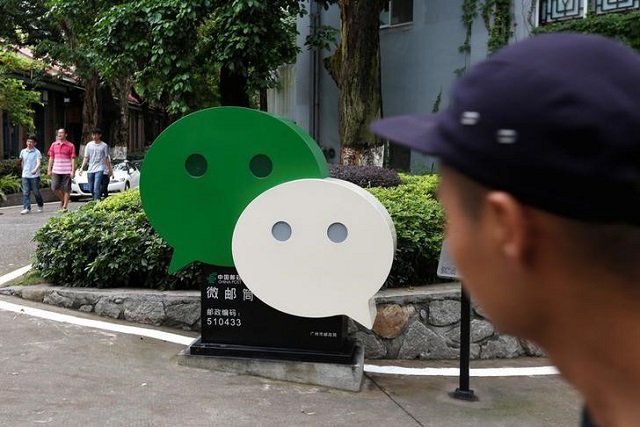 a wechat logo is displayed inside tit creativity industry zone where tencent office is located in guangzhou china may 9 2017 photo reuters