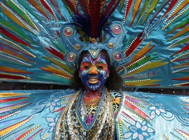 a young reveller participates in the annual trinidad and tobago red cross society 039 s children 039 s carnival competition at the queen 039 s park savannah in port of spain trinidad and tobago photo reuters