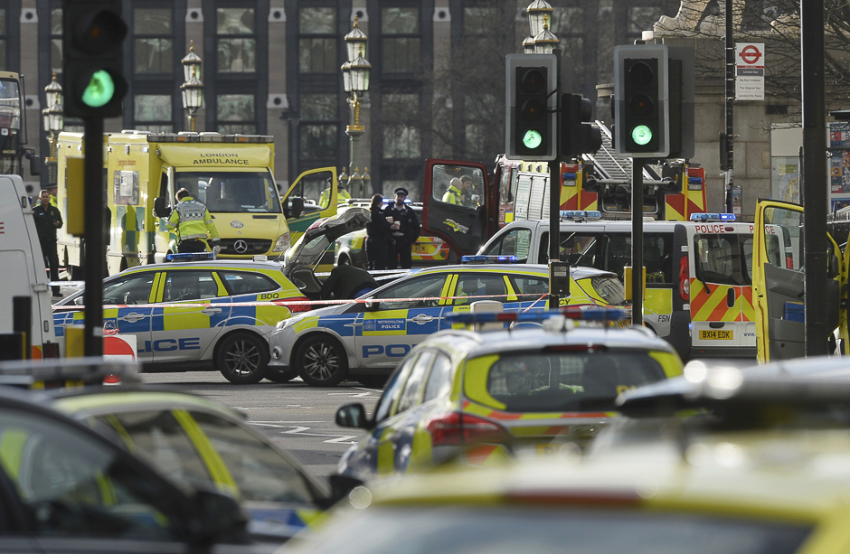 Emergency services respond after the incident. PHOTO: REUTERS