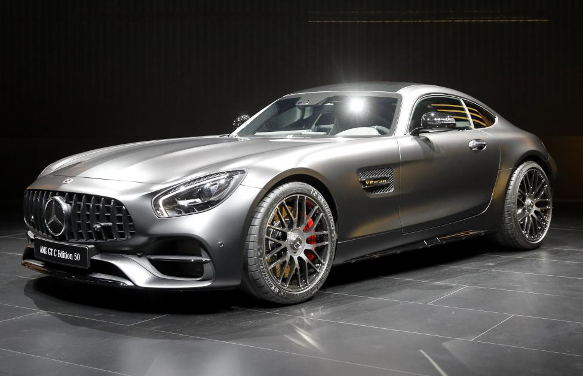 the 2018 mercedes amg gt c edition 50 photo reuters