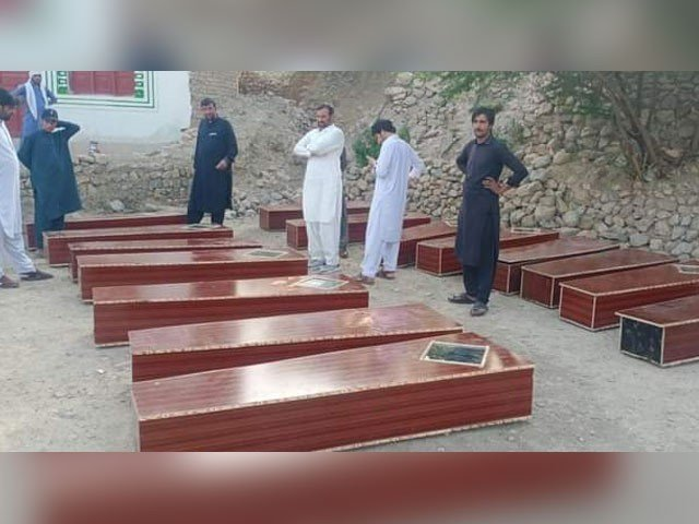 funeral prayers of 16 slain coal miners offered at alpuri shangla funeral prayers of 16 slain coal miners offered at alpuri shangla