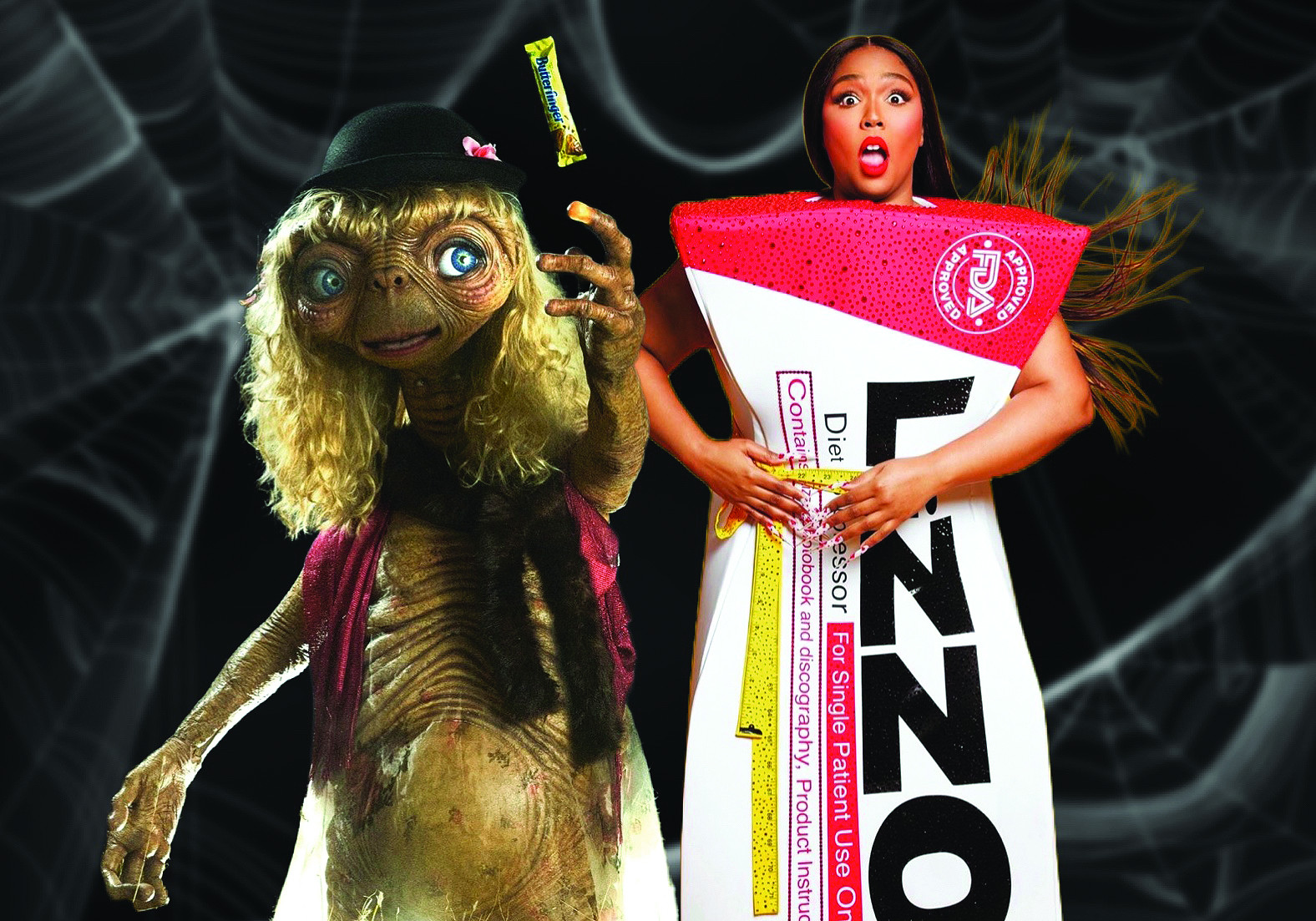 lizzo dressed up as ozempic the popular weight loss drug and heidi klum as et photo file